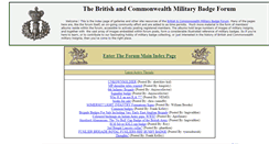 Desktop Screenshot of britishbadgeforum.com